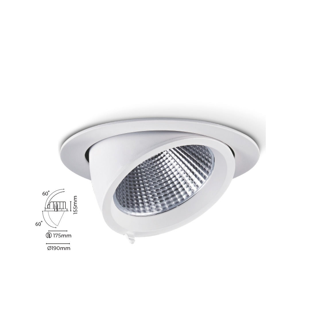 40W Sıva Altı Led Salyangoz Spot TEN2071