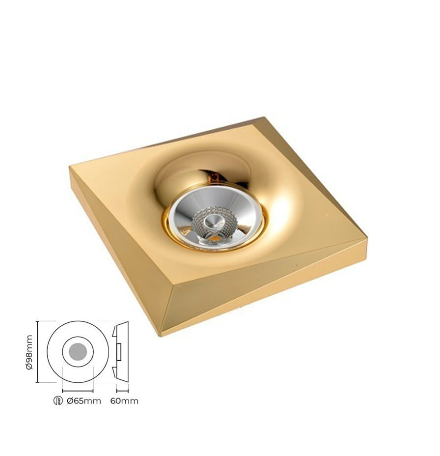 Gold Sıva Altı Kare Spot TEN4010