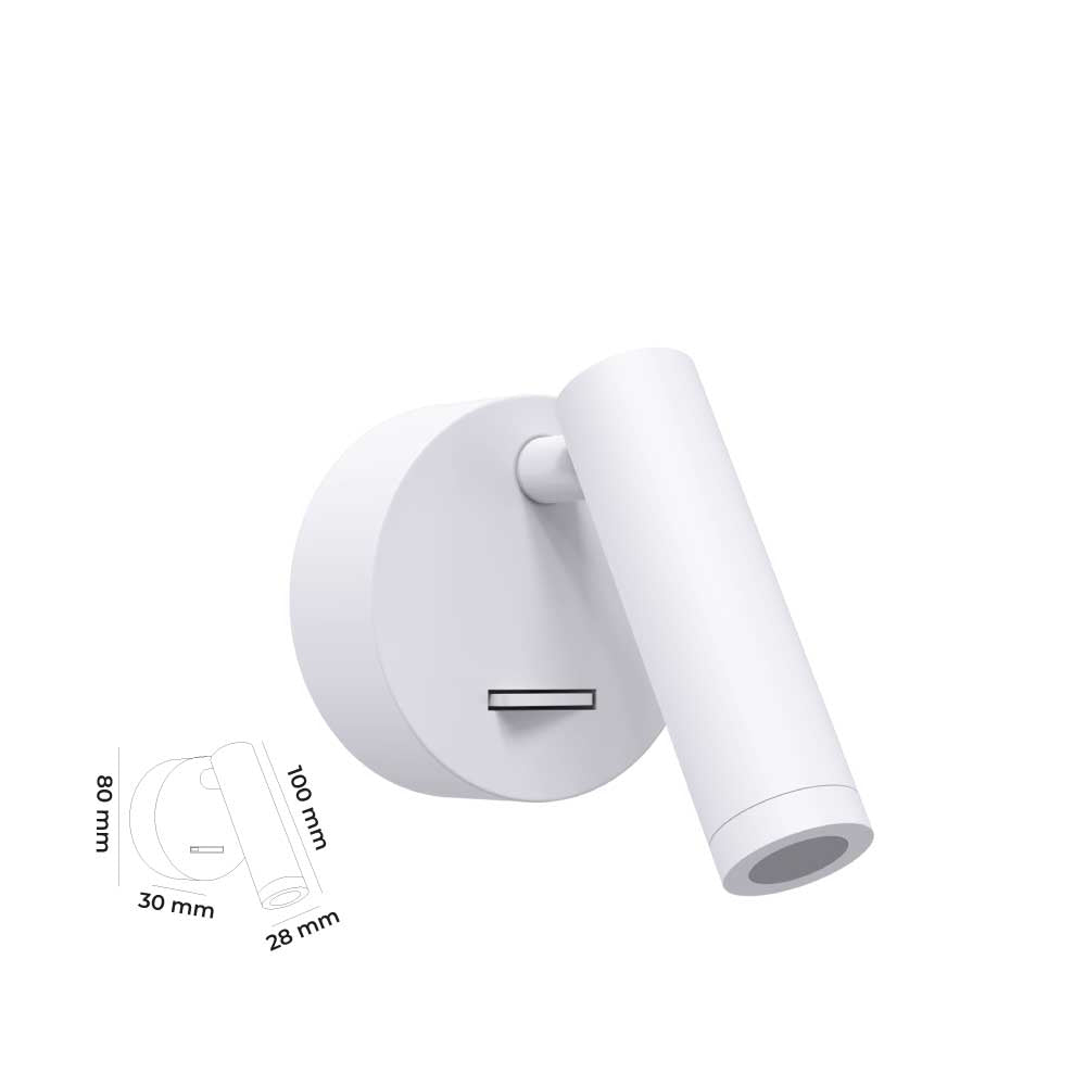 Yatak Başı Led Aplik Beyaz TEN8038