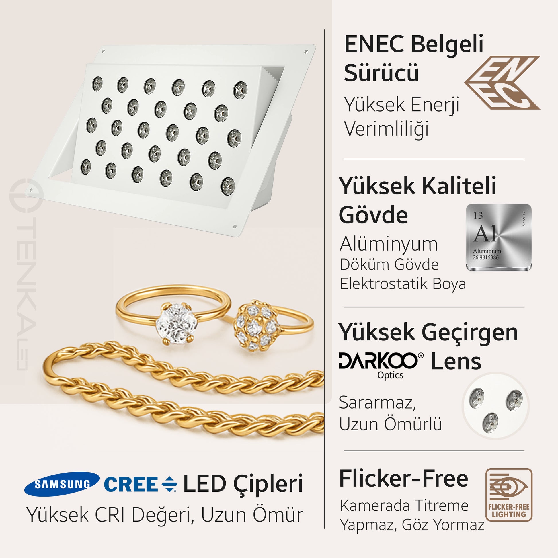 kuyumcu sıva üstü hareketi aydınlatma
