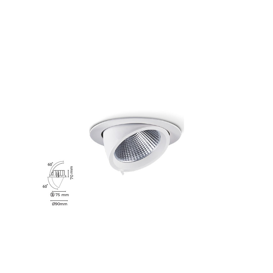 10W Sıva Altı Led Salyangoz Spot TEN2068