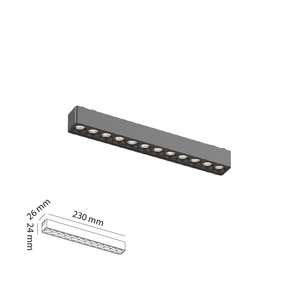 23 CM 12W Mercekli Slim Magnet Aydınlatma