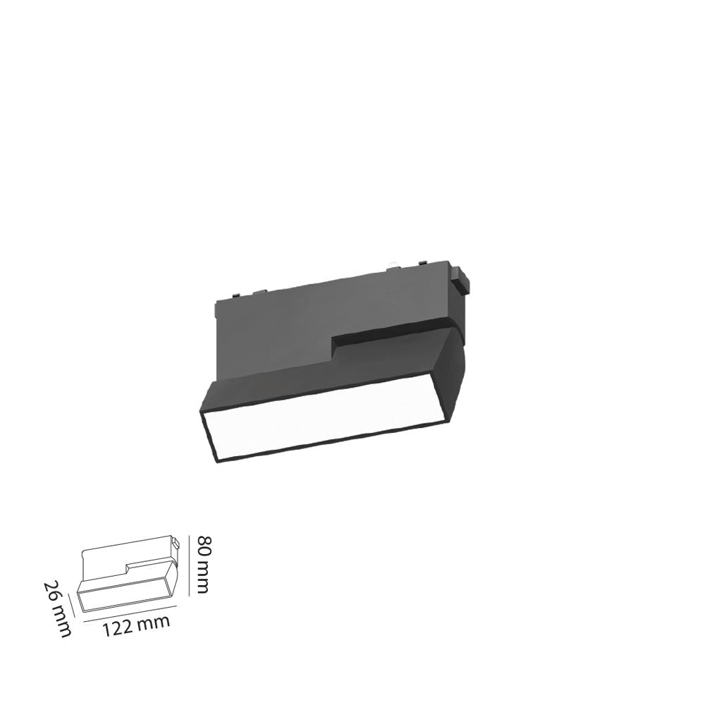 6W Hareketli Opal Difüzörlü Slim Magnet Aydınlatma