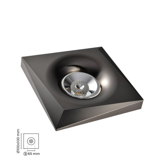 Platin Sıva Altı Kare Spot TEN4008