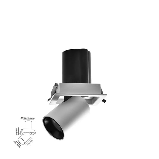 30W Sıva Altı Kare Hareketli Led Spot