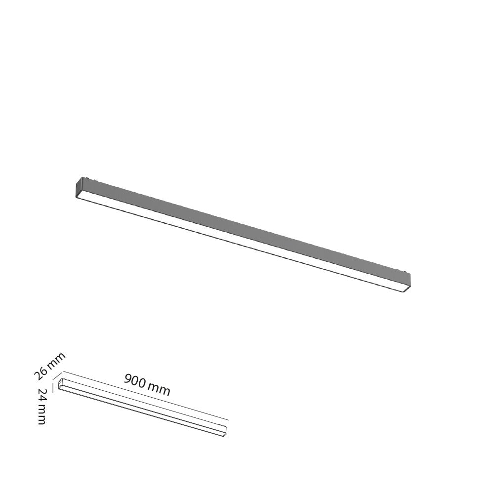 Slim Magnet Aydınlatma 90 CM 30W Opal Difüzörlü