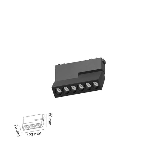6W Mercekli Hareketli Slim Magnet Aydınlatma