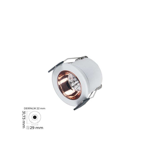 Beyaz Minik Led Spot TEN7006