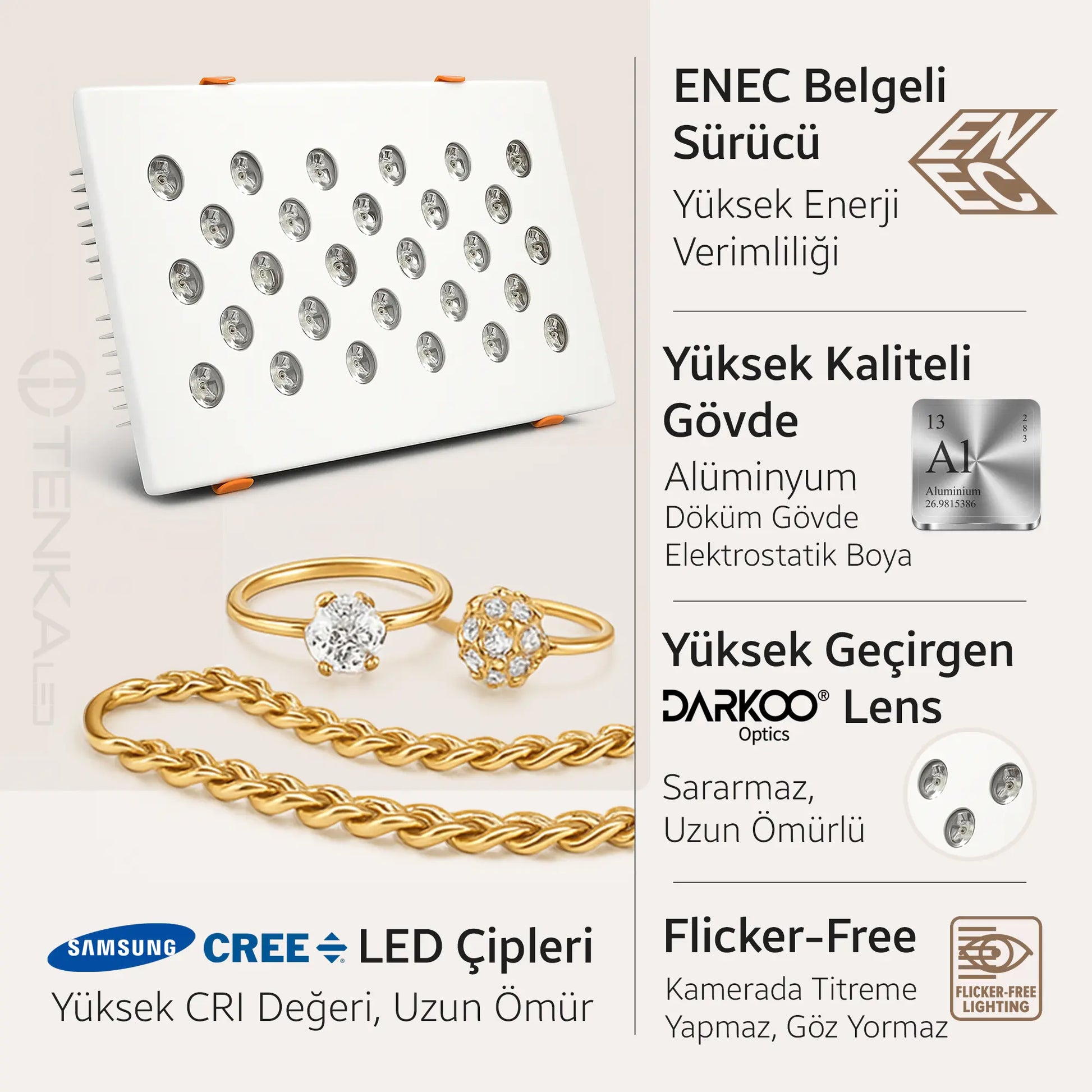 kuyumcu led ışığı