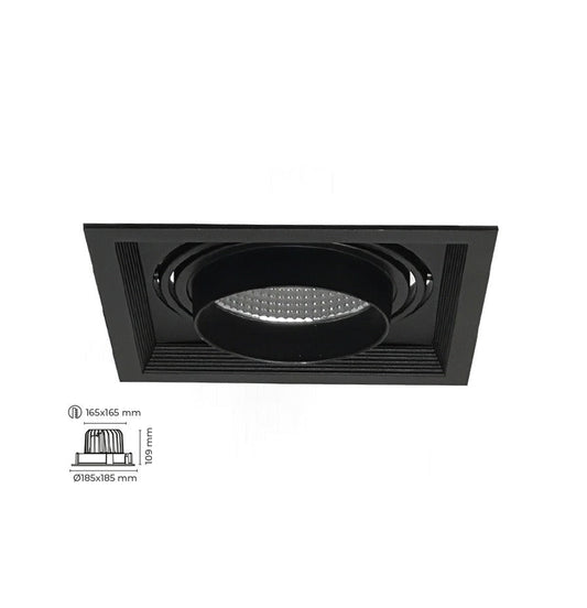 40W Sıva Altı Kare Yuvarlak Led Spot TEN2081